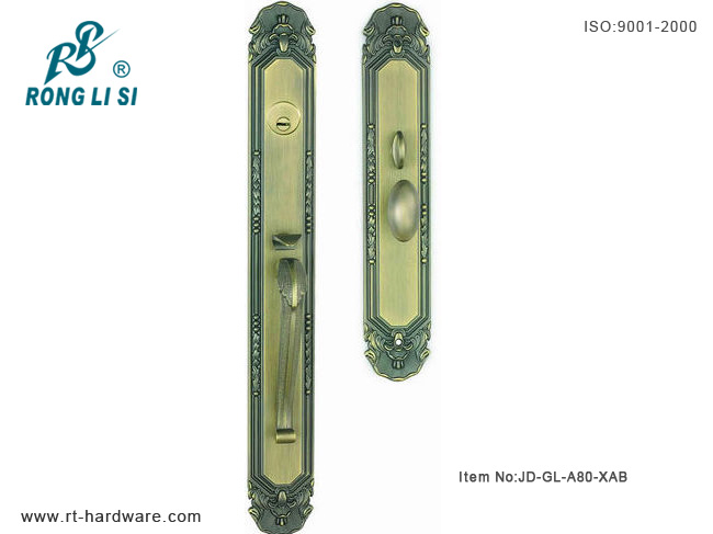 european style door handlezinc alloy mortise lock