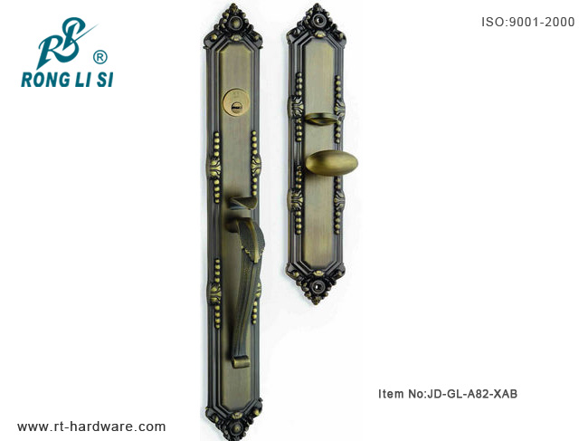 european style door handlezinc alloy mortise lock