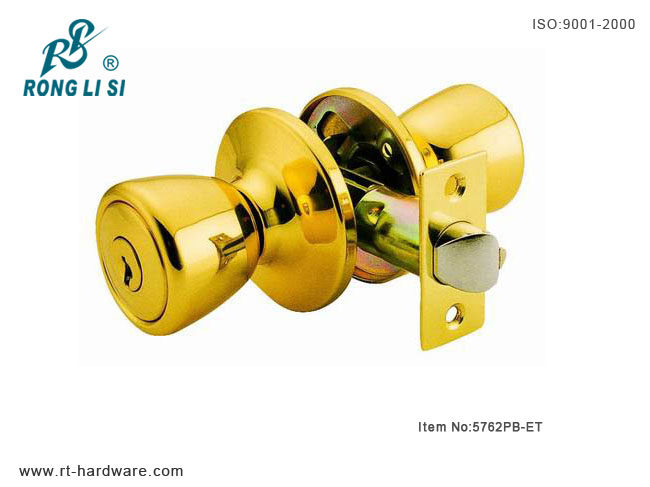 cylindrical tubular knob lock5762PB-ET cylindrical tubular knob lock