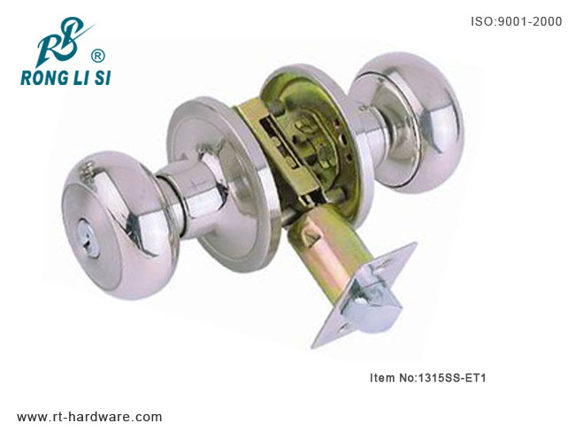1315SS-ETcylindrical tubular knob lock