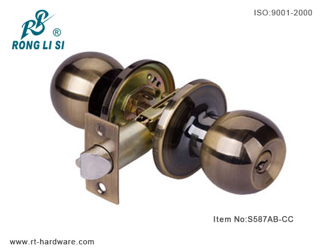 S587AB-CC cylindrical tubular knob lock