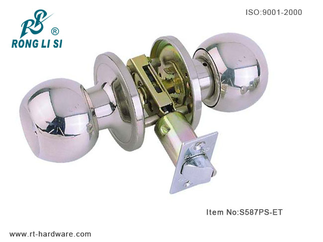S587PS-ET cylindrical tubular knob lock