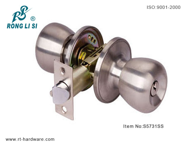 S5731SS cylindrical tubular knob lock