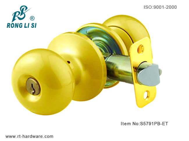 S5791PB-ET cylindrical tubular knob lock