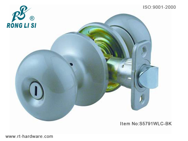 S5791WLC-BK cylindrical tubular knob lock