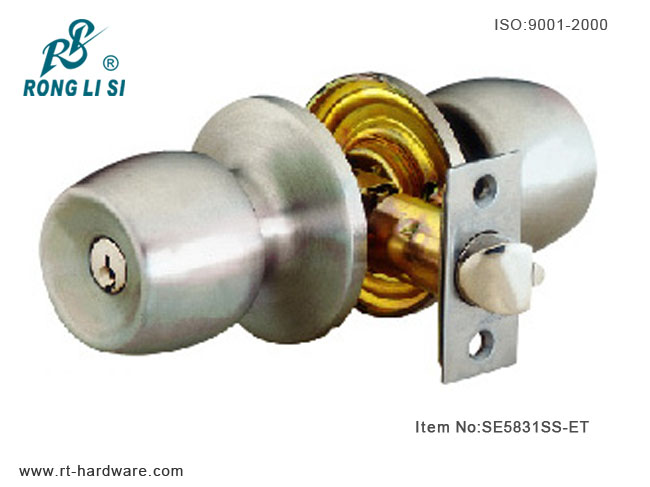 SE5831SS-ET cylindrical tubular knob lock