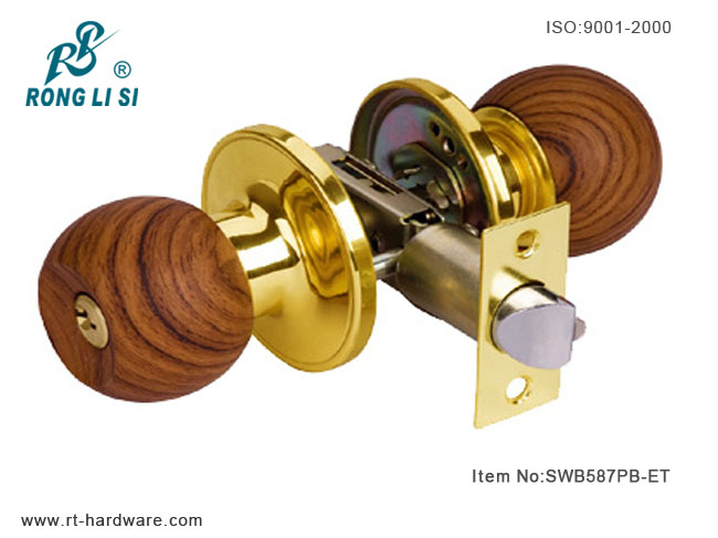 SWB587PB-ET cylindrical tubular knob lock